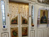 Church interior including gold leaf work